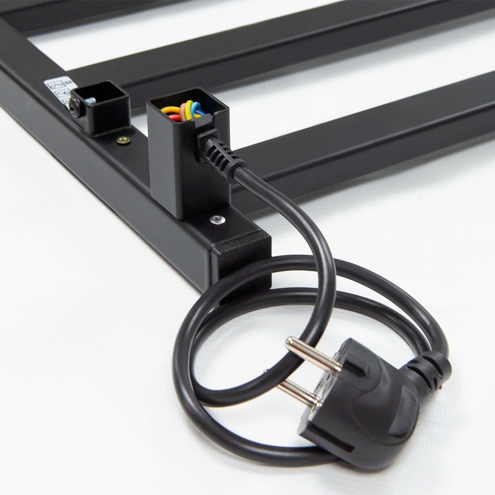 Полотенцесушитель Пэк сп 21 кв П 80х50 черный ВГП