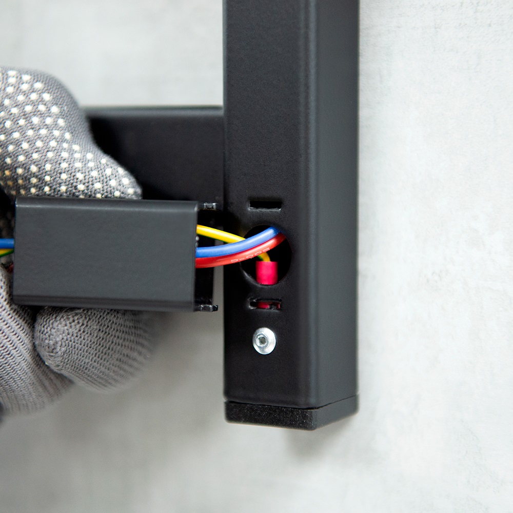 Полотенцесушитель Пэк сп 21 кв П 80х50 черный ВГП